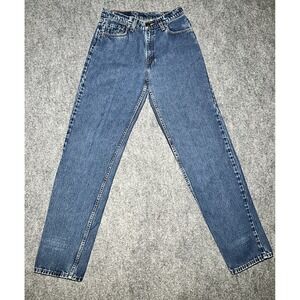 VTG Levis 560 Jeans Women 11 JR Long Blue Loose Fit Straight Leg 90s Y2K 28x32